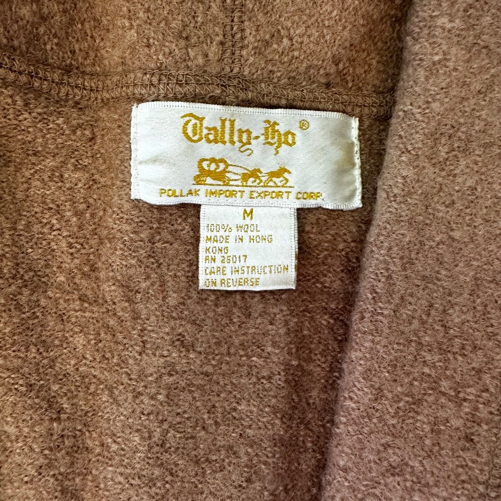 Vintage Brown‎ Wool Duster Sweater - Picture 8 of 8